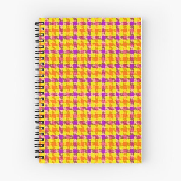 Item preview, Purple And Orange On Yellow Gingham Check designed and sold by PatternTitan.