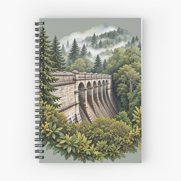 Item preview, Forest Dam in the Mist designed and sold by TheSlowShore.