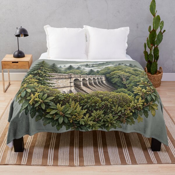 Item preview, Forest Dam in the Mist designed and sold by TheSlowShore.