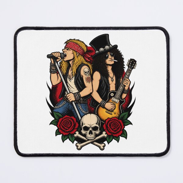 Item preview, GNR Inspired Axl Rose and Slash Rock Music Sticker Design designed and sold by Sonicify.