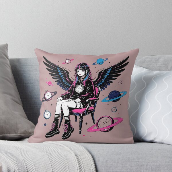 Item preview, Winged young woman with clocks and planets designed and sold by mixoubraw.