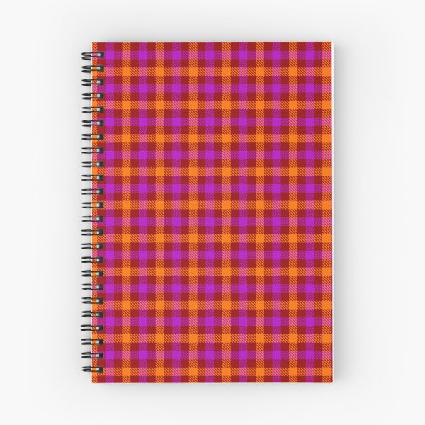 Item preview, Purple And Orange On Red Gingham Check   designed and sold by PatternTitan.