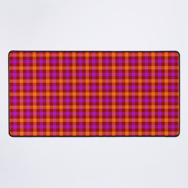 Item preview, Purple And Orange On Red Gingham Check designed and sold by PatternTitan.