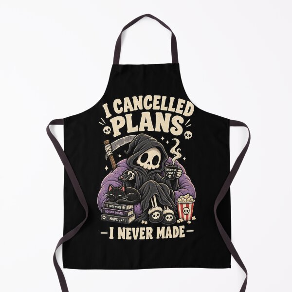 Item preview, I Cancelled Plans I Never Made Cozy Grim Reaper designed and sold by RatherCreative.