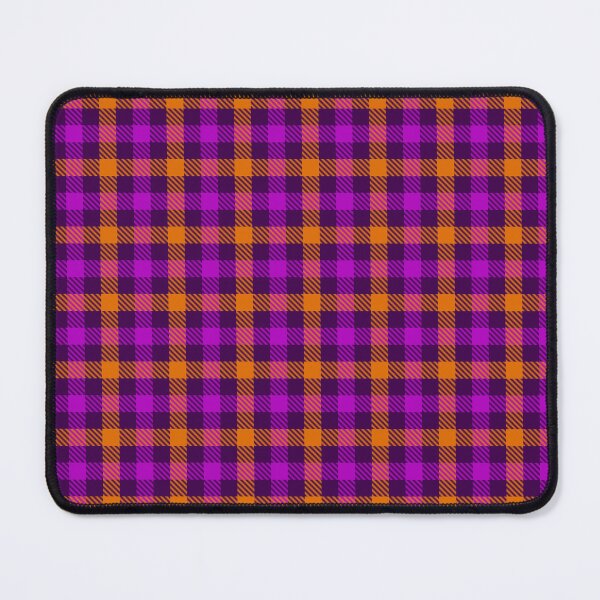 Item preview, Purple And Orange On Purple Gingham Check designed and sold by PatternTitan.
