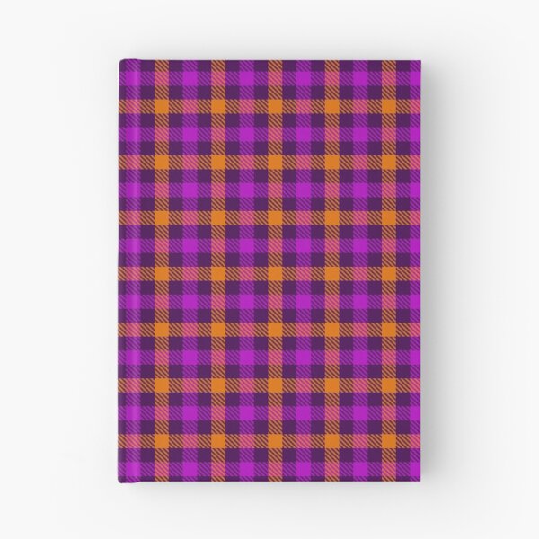 Item preview, Purple And Orange On Purple Gingham Check   designed and sold by PatternTitan.
