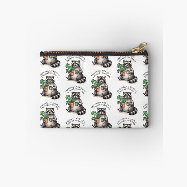 Item preview, Raccoon Emotionally Attached To Expensive Houseplants designed and sold by Tiffany Roy.