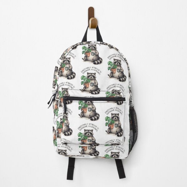 Item preview, Raccoon Emotionally Attached To Expensive Houseplants designed and sold by Tiffany Roy.