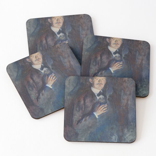 Item preview, Self-Portrait with a Cigarette by Edvard Munch – Expressionist Portrait designed and sold by Shoupay.