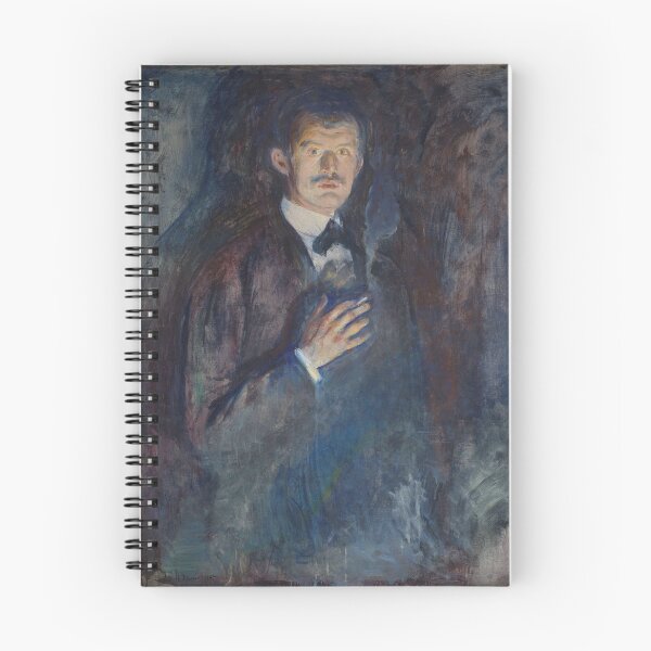 Item preview, Self-Portrait with a Cigarette by Edvard Munch – Expressionist Portrait designed and sold by Shoupay.