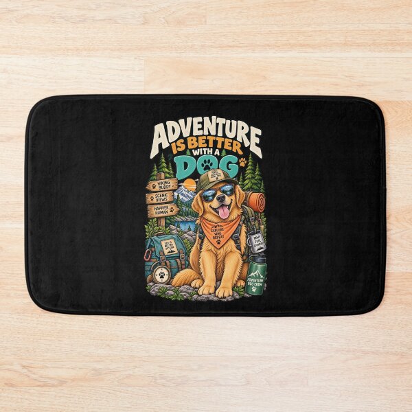 Item preview, Golden Retriever Hiking Adventure Is Better With A Dog designed and sold by Ridaelb.