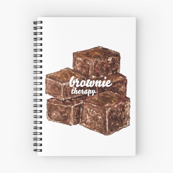 Item preview, Brownie therapy – Cute Chocolate Brownie Illustration T-Shirt designed and sold by Qualali Studio.