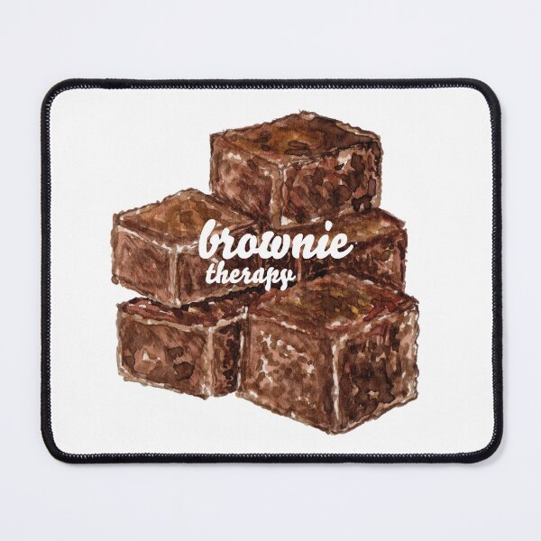 Item preview, Brownie therapy – Cute Chocolate Brownie Illustration T-Shirt designed and sold by Qualali Studio.