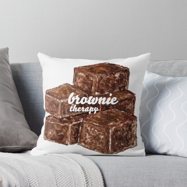 Item preview, Brownie therapy – Cute Chocolate Brownie Illustration T-Shirt designed and sold by Qualali Studio.