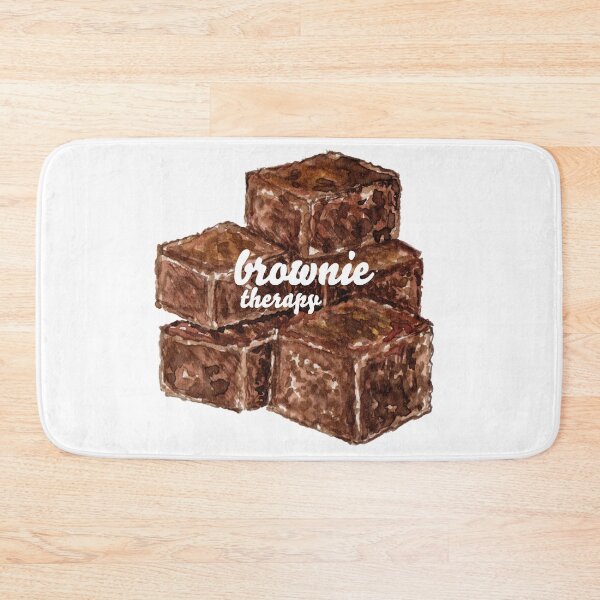 Item preview, Brownie therapy – Cute Chocolate Brownie Illustration T-Shirt designed and sold by Qualali Studio.