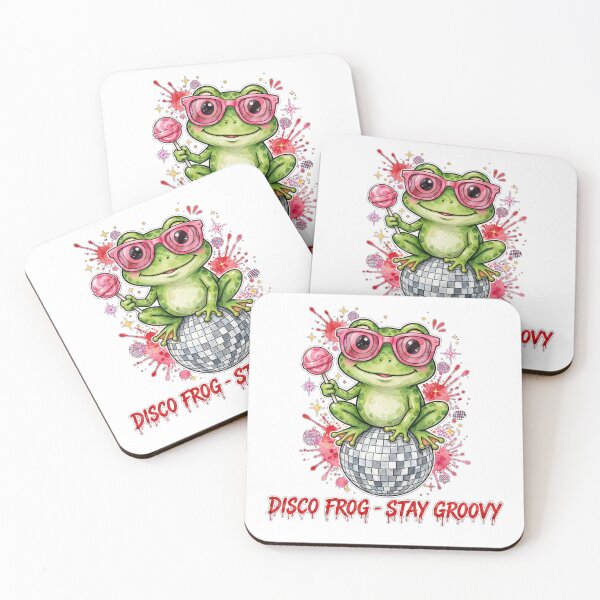 Item preview, Disco Frog Stay Groovy Frog On Disco Ball Cute Retro Frog designed and sold by olex-Designs.