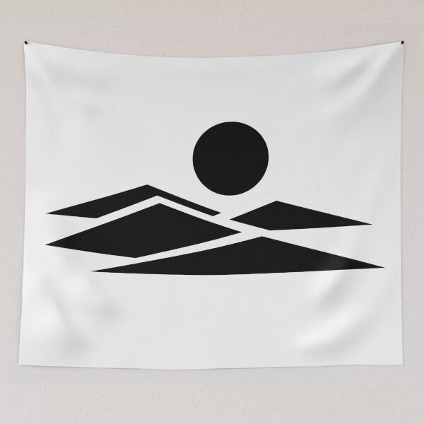 Item preview, Geometric Sun Over Mountains designed and sold by matybrak.
