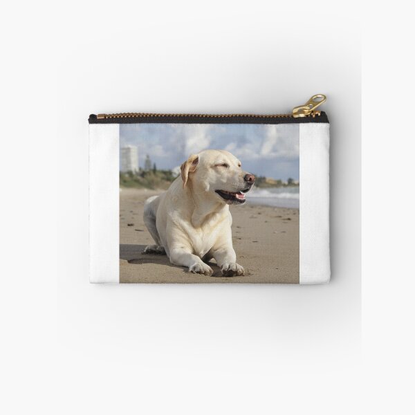 Item preview, Labrador Retriever Dog Likes Beautiful Beach designed and sold by DigiArtAnimal.