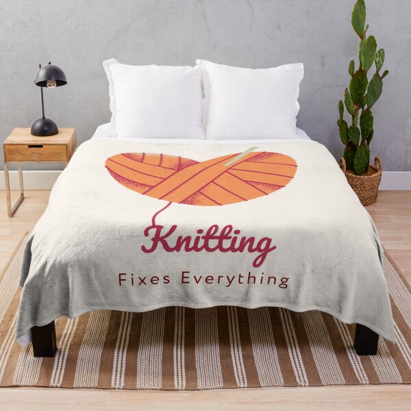 Item preview, Knitting Fixes Everything designed and sold by fadilow.