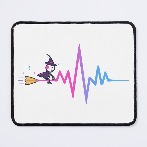 Item preview, Flying on the Beat Cute Witch on a Broom designed and sold by FMV FIT Radio Store.