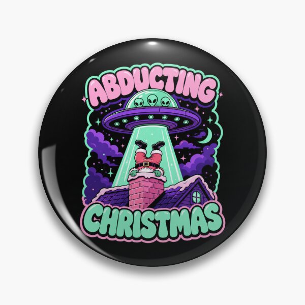 Item preview, Abducting Christmas Alien Funny Tee designed and sold by Design Vibras.