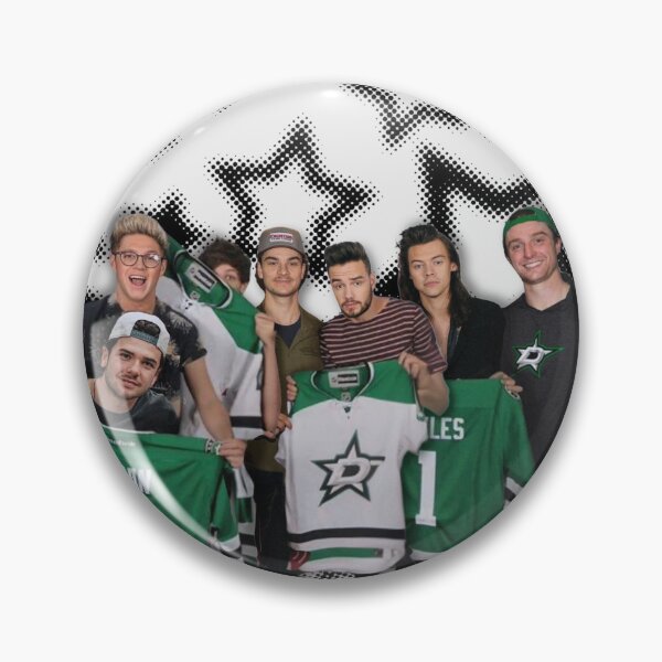 Item preview, One Direction Dallas Stars inspired button-pin-sticker designed and sold by Victoriagreenjewelry.
