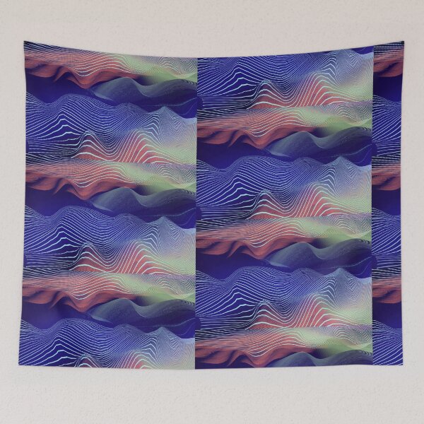 Item preview, Blue waves abstract  designed and sold by JoSangya.