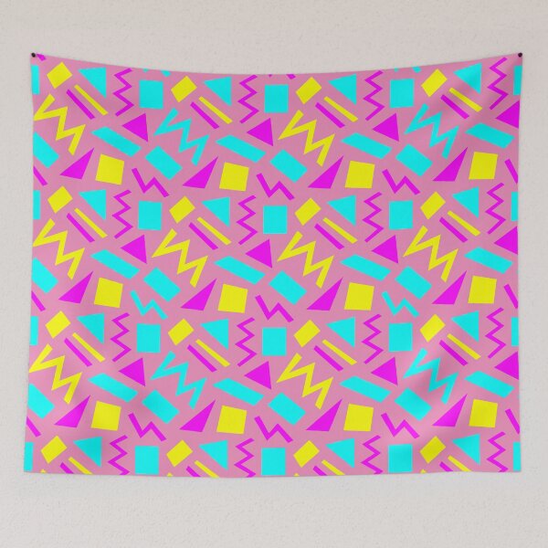 Item preview, Vintage 90s Vaporwave Shapes – Nostalgic Pop Art Memphis Pattern designed and sold by Frohyou.