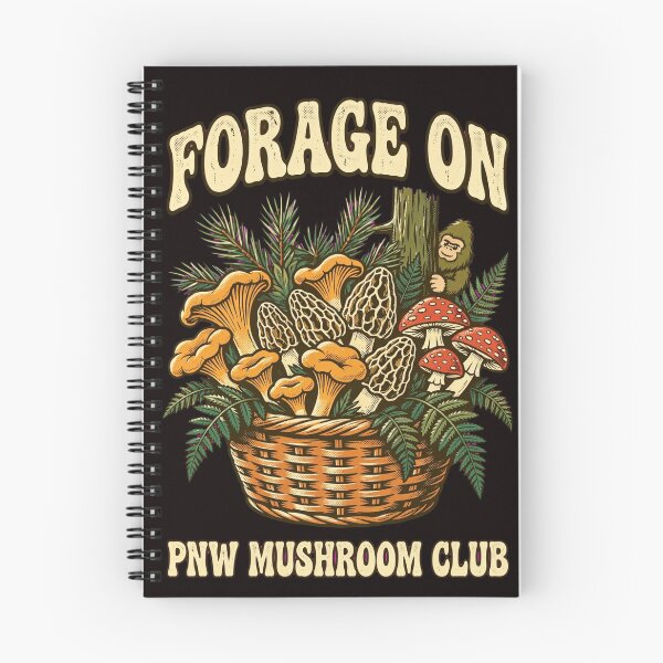 Item preview, Forage On PNW Mushroom Club Shirt - Bigfoot Foraging Fungi designed and sold by ElevatedPNW.