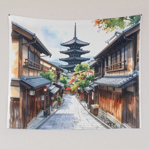 Item preview, Historic Kyoto Street Pagoda designed and sold by BetweenForms.