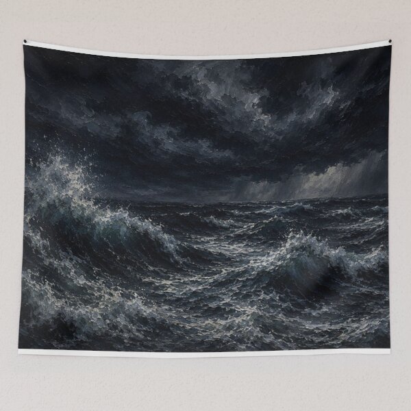 Item preview, Midnight Storm Over thes Sea designed and sold by PrintGo26.