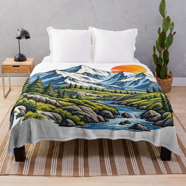 Item preview, Mountain Landscape Sunset designed and sold by CreativeNest Prints.