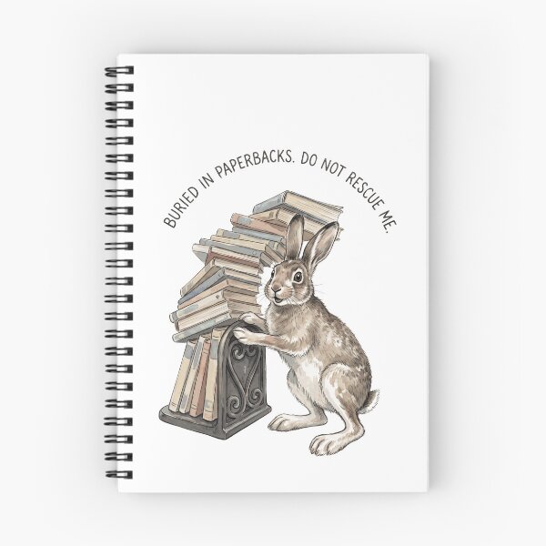Item preview, Rabbit Buried In Paperbacks Do Not Rescue Me designed and sold by Tiffany Roy.