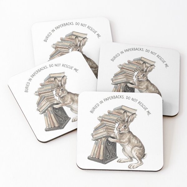 Item preview, Rabbit Buried In Paperbacks Do Not Rescue Me designed and sold by Tiffany Roy.