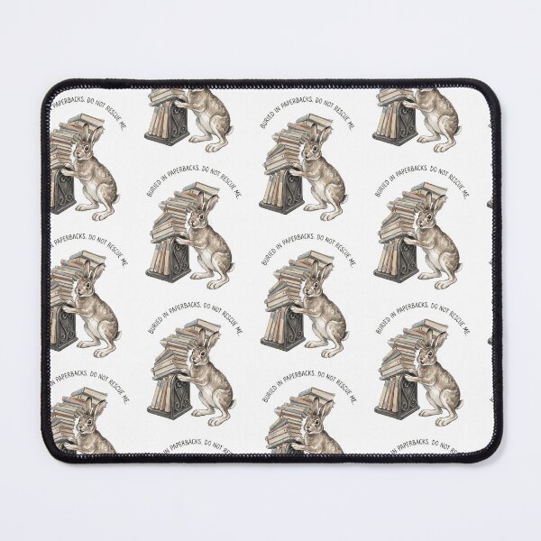 Item preview, Rabbit Buried In Paperbacks Do Not Rescue Me designed and sold by Tiffany Roy.