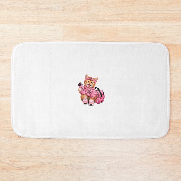Item preview, Stronger Than Yesterday Cat – Funny Gym Workout Kitten designed and sold by Purr & Pixel Studio.