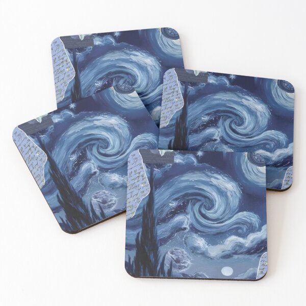 Item preview, tarry Night Ocean Collage Artwork designed and sold by DesignByUmza.