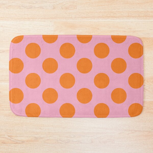 Item preview, Large orange polka dots on pink designed and sold by Nolan6.