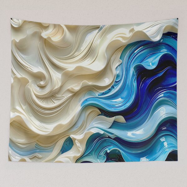Item preview, Polished Lapis Lazuli and Alabaster Ribbon Vortex designed and sold by Vicky Brago-Mitchell®.