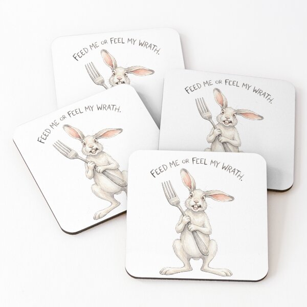 Item preview, Rabbit Feed Me Or Feel My Wrath designed and sold by Tiffany Roy.