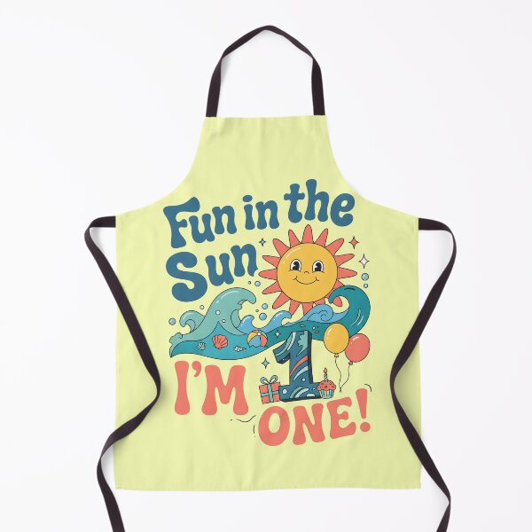 Item preview, Fun in the Sun, I’m One! 1st Birthday – Cute Sun & Ocean Waves Design designed and sold by Sea Gem.