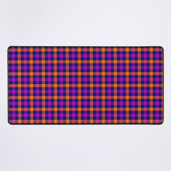 Item preview, Purple And Orange On Blue Gingham Check designed and sold by PatternTitan.