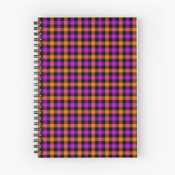 Item preview, Purple And Orange On Black Gingham Check designed and sold by PatternTitan.