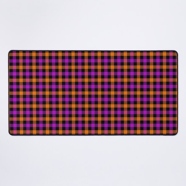 Item preview, Purple And Orange On Black Gingham Check designed and sold by PatternTitan.