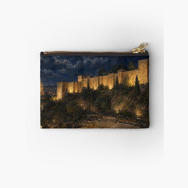 Item preview, Malaga Castle at Night - Andalusia Spain designed and sold by PrintGo26.