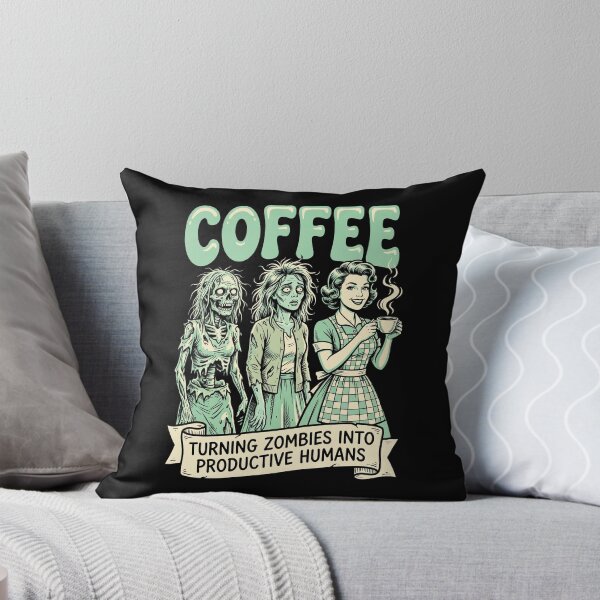 Item preview, Coffee turning zombies into productive humans designed and sold by mylordkep.
