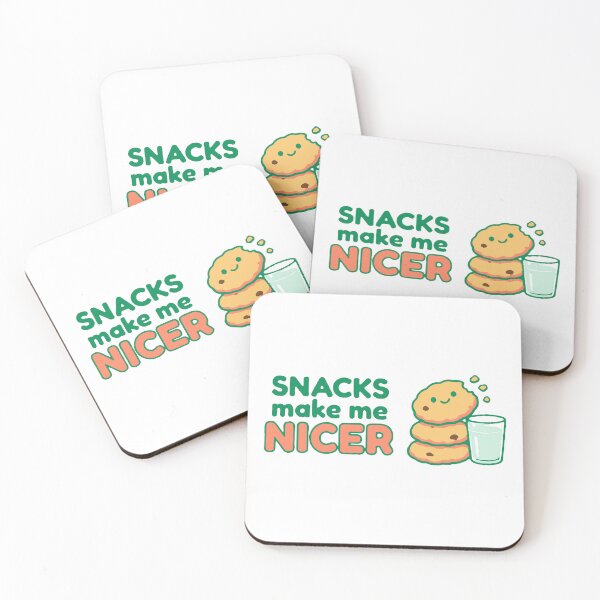 Item preview, Snacks make me nicer - funny food lover sarcastic gift designed and sold by GagShots.