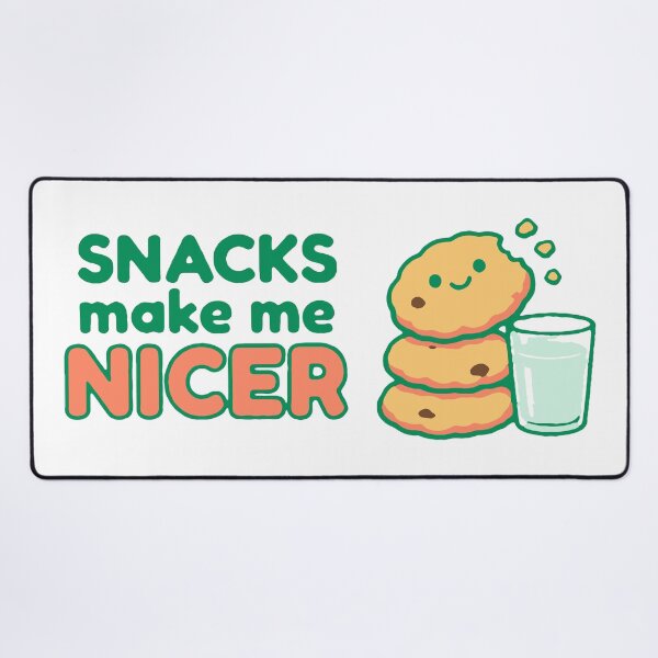 Item preview, Snacks make me nicer - funny food lover sarcastic gift designed and sold by GagShots.