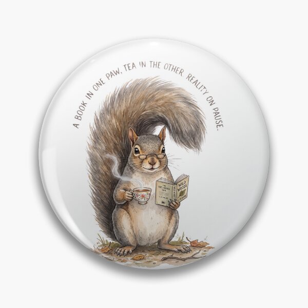 Item preview, Cozy Reading Squirrel designed and sold by Tiffany Roy.
