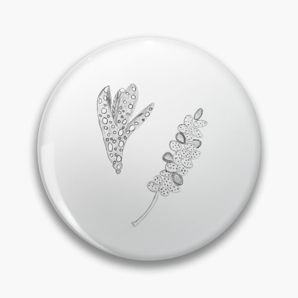 Item preview, Textured Botanical Pods and Leaves — 100% Hand-Drawn Pencil Art, No AI — just paper and time. designed and sold by Liberarteprint.